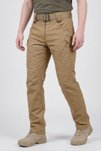 Tactical Cargo Trousers Grey Ripstop Men's Water-Resistant – Outdoor, Casual, Work, Hiking