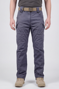 Tactical Cargo Trousers Grey Ripstop Men's Water-Resistant – Outdoor, Casual, Work, Hiking