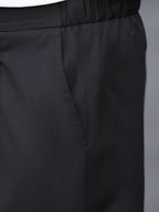 Tailored Pleated Trousers Black Men's Formal Dress Pants – Office, Casual, Wedding, Everyday Wear