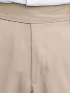 Tailored Trousers Beige Men's Straight-Leg Dress Pants – Office, Casual, Smart Everyday Wear