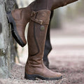 Tall Riding Boots Leather Brown Women's Knee High Waterproof – Equestrian, Country Outdoor