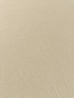 Textured Crew Neck Sweatshirt Men's Geometric Cream Pullover – Casual, Everyday · Werune
