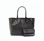 Tote Bag Coated Canvas Yellow Women's with Matching Pouch – Casual, Office, Holiday, Gift