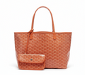 Tote Bag Green Monogram Women's with Matching Pouch – Casual, Everyday, Work, Gift