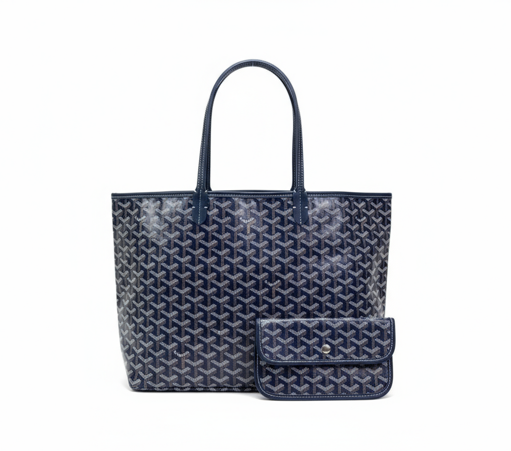 Tote Bag Green Monogram Women's with Matching Pouch – Casual, Everyday, Work, Gift