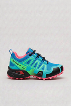 Trail Running Trainers Men's Grey Green Blue Lace-Up Shoes – Running, Outdoor, Home Gym, Training