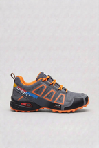 Trail Running Trainers Men's Grey Green Blue Lace-Up Shoes – Running, Outdoor, Home Gym, Training