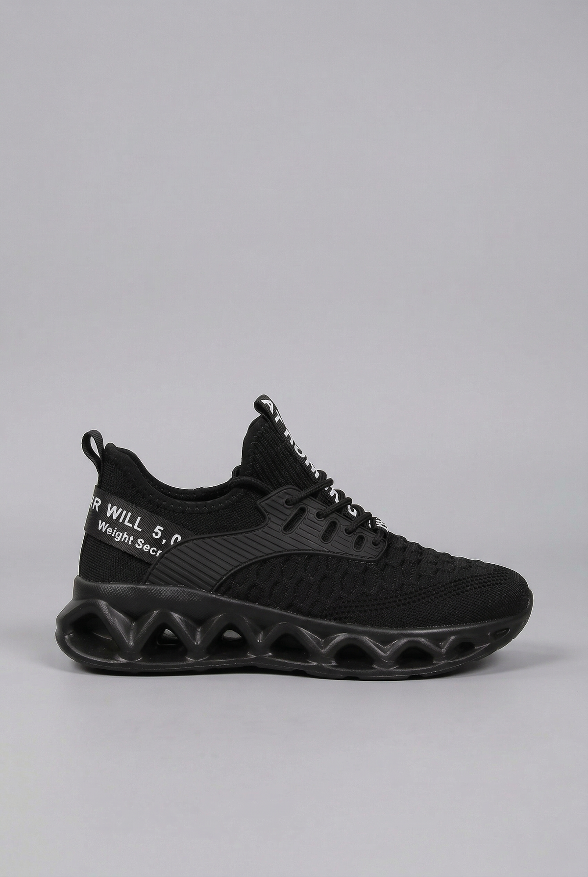 Trainers Women's Black Mesh Lace-Up Cushioned Sole – Running, Walking, Gym, Everyday Athletic Shoes