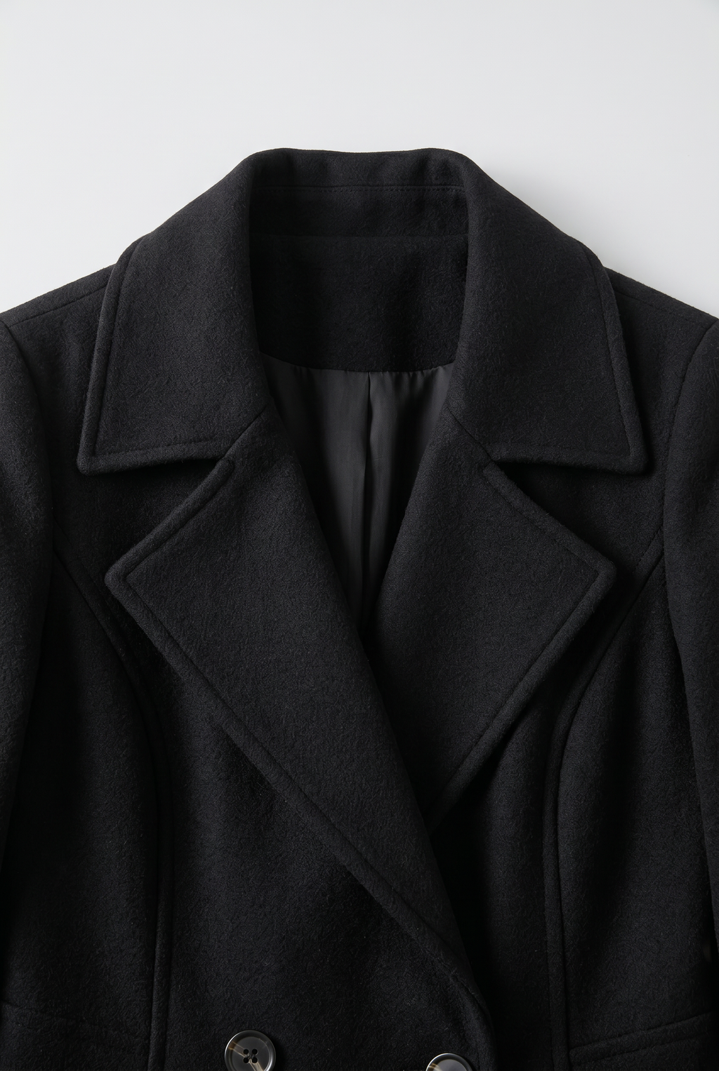 Trench Coat Longline Double Breasted Black Women's – Casual, Office, Holiday, Gift