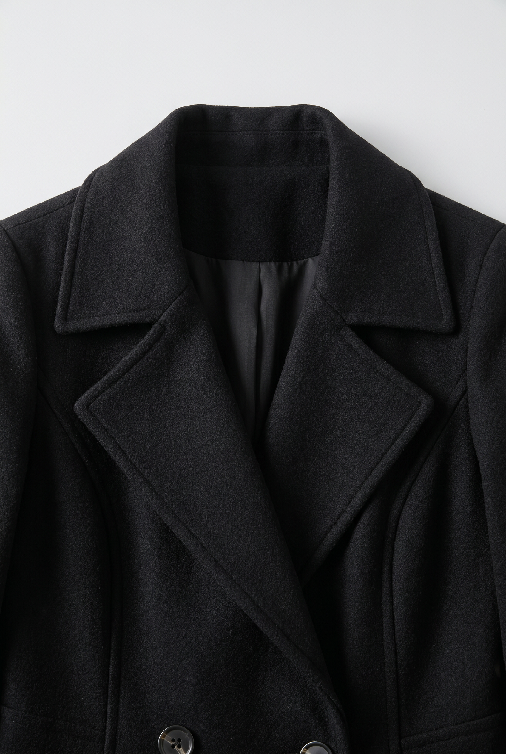 Trench Coat Longline Double Breasted Black Women's – Casual, Office, Holiday, Gift