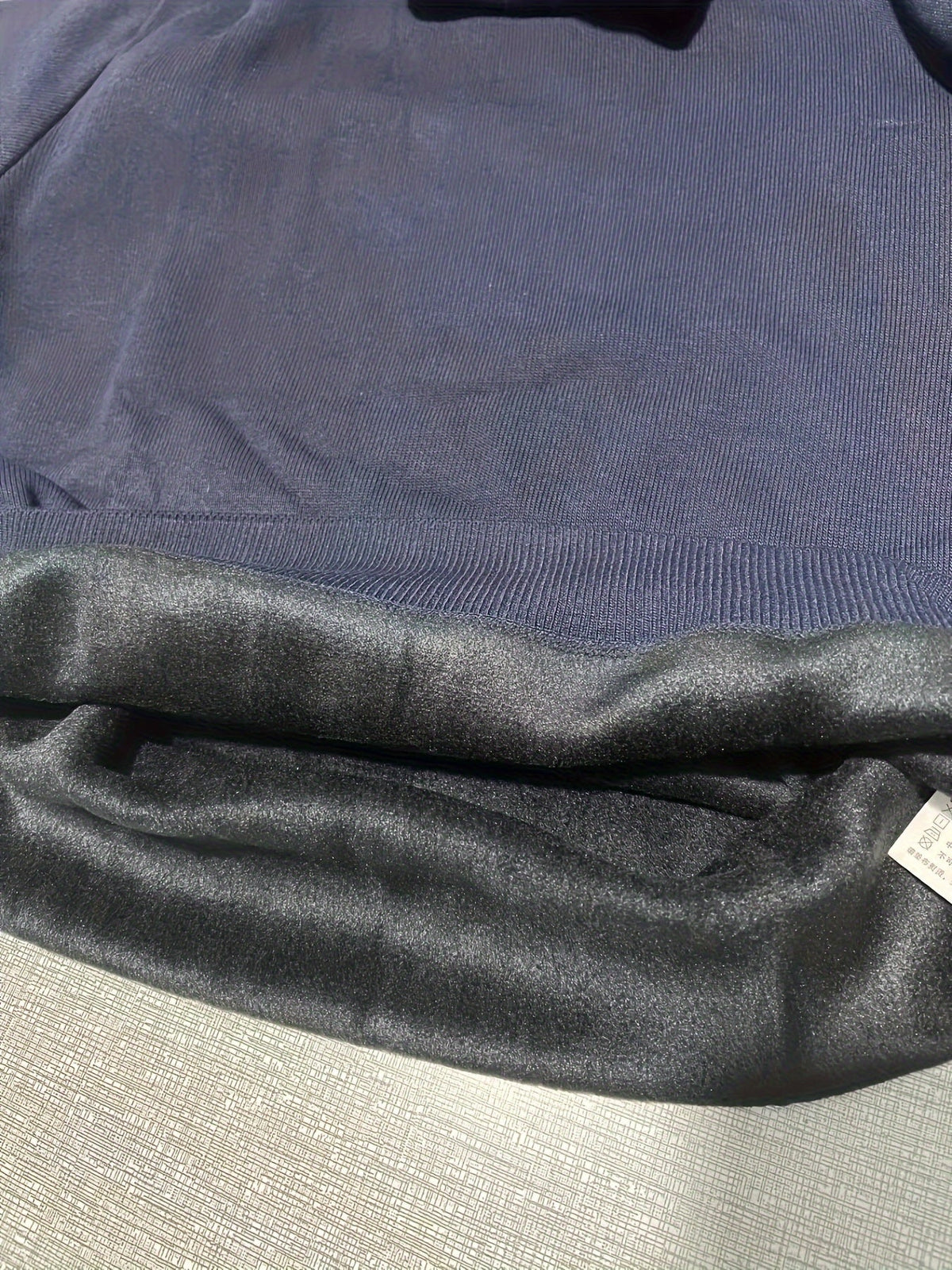 Turtleneck Jumper Fleece-Lined Knit Black Men's – Casual, Winter, Office, Gift · Werune