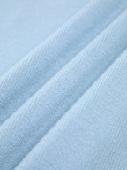 Turtleneck Jumper Oversized Knit Light Blue Women's – Casual, Office, Winter, Gift