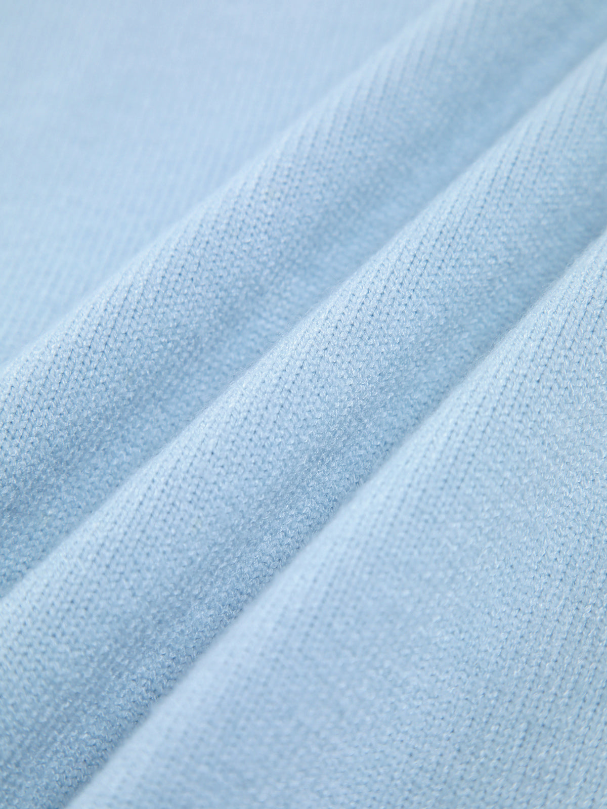 Turtleneck Jumper Oversized Knit Light Blue Women's – Casual, Office, Winter, Gift