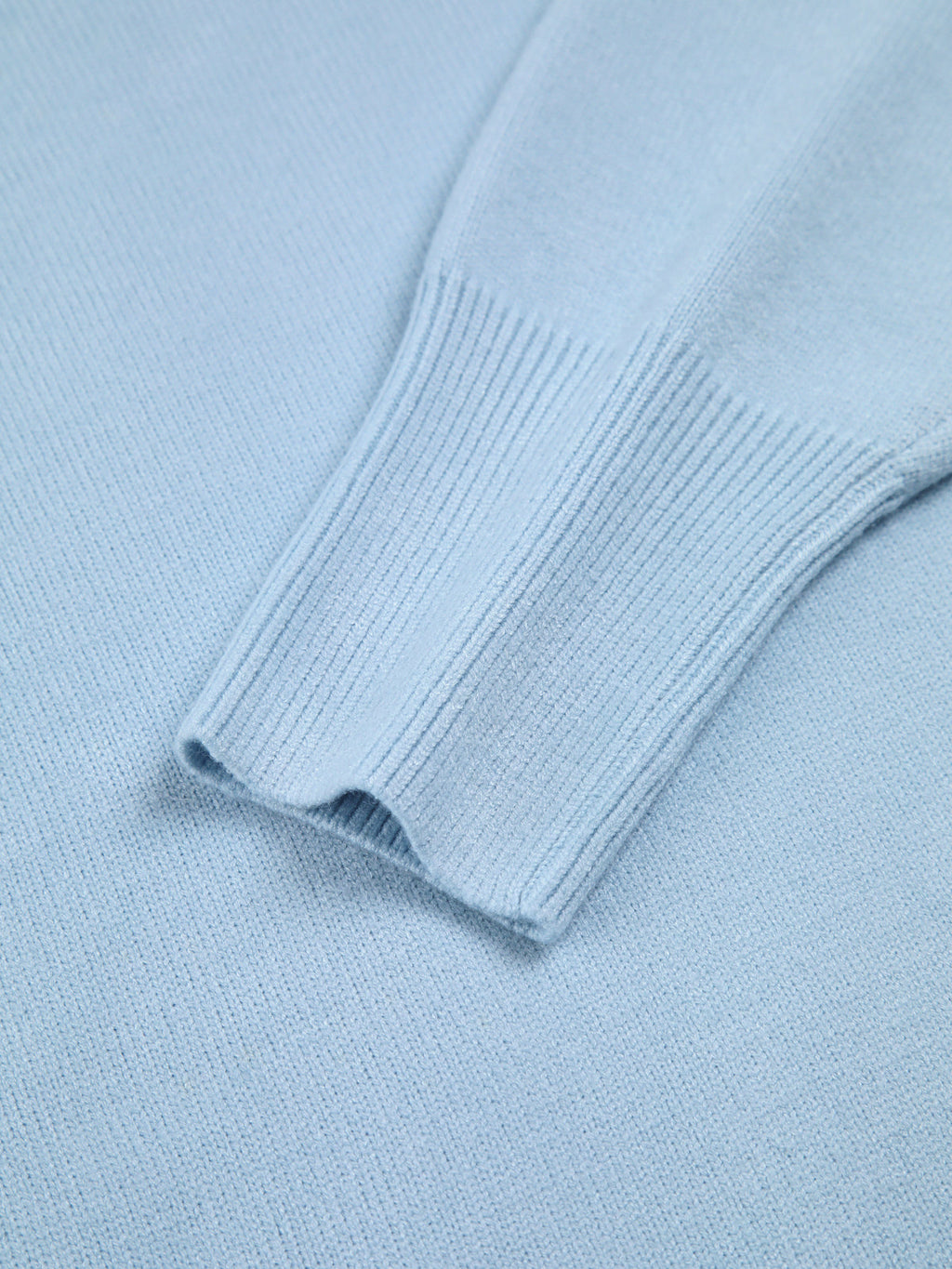 Turtleneck Jumper Oversized Knit Light Blue Women's – Casual, Office, Winter, Gift