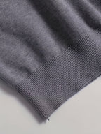 V-Neck Jumper Knitted Long Sleeve Men's Pullover Burgundy – Office, Casual, Smart Layering, Gift