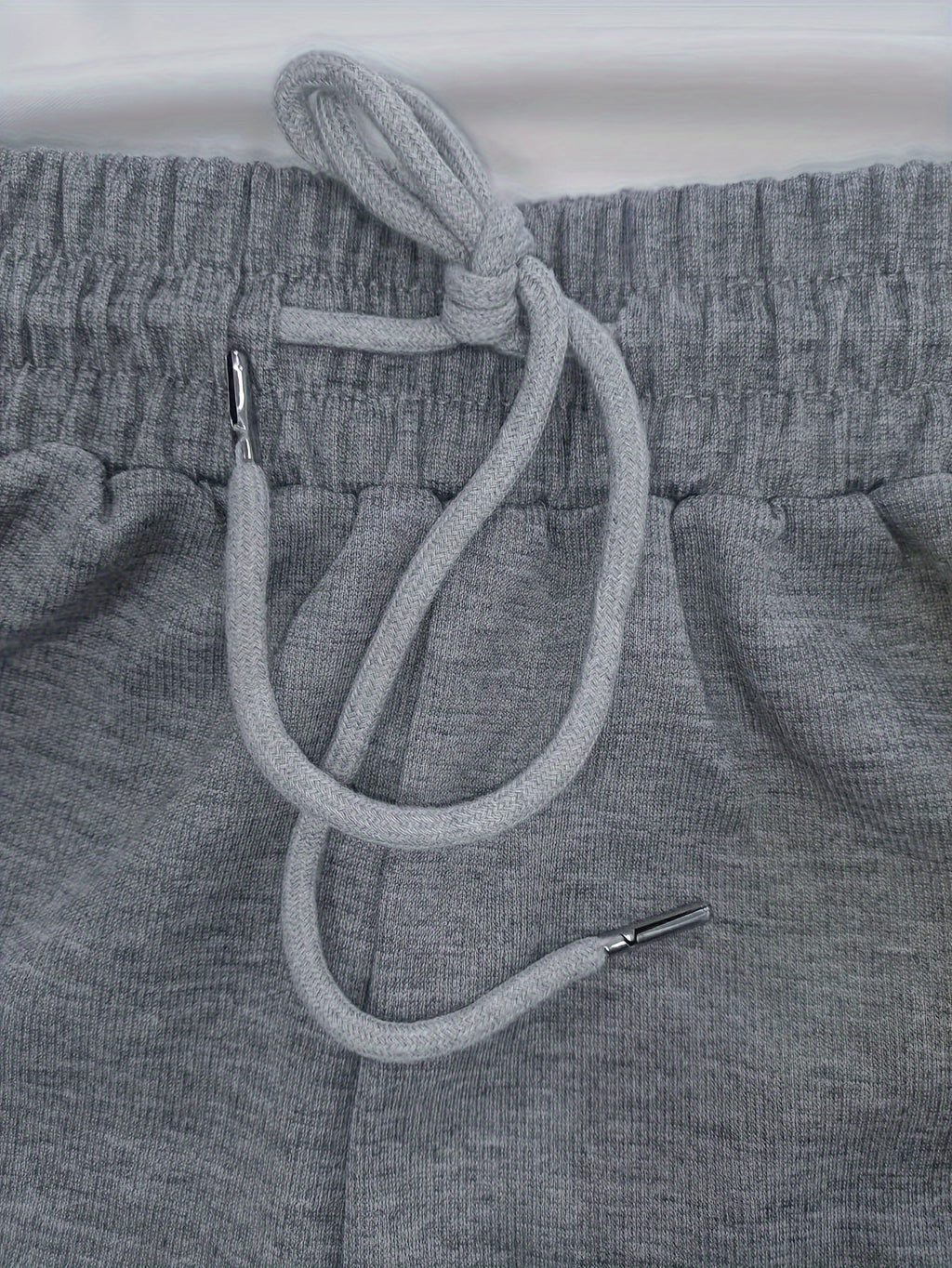Wide-Leg Sweatpants Grey Drawstring Women's Straight-Leg Joggers – Casual, Loungewear
