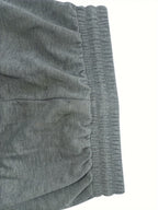 Wide-Leg Sweatpants Grey Drawstring Women's Straight-Leg Joggers – Casual, Loungewear