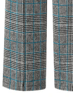 Wide-Leg Trousers Plaid Houndstooth Women's High-Waist – Office, Casual, Holiday, Gift