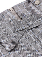 Women's 2 Piece Set Yellow Bow Blouse & Grey Plaid Suspender Trousers – Vintage, Office, Casual, Gift