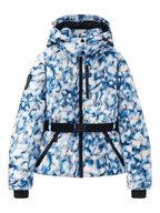 Women's Ski Jacket Hooded Insulated Puffer With Belt – Skiing, Snowboarding, Winter Outdoor Warmth