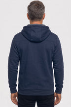 Zip Hoodie Navy Men's Full Zip Hooded Jacket with Zipped Pockets – Casual, Everyday Wear