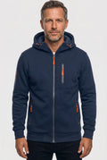 Zip Hoodie Navy Men's Full Zip Hooded Jacket with Zipped Pockets – Casual, Everyday Wear