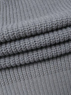 Zip-Up Cardigan Ribbed Knit Grey Men's Full-Zip Sweater with Pockets – Casual, Office, Everyday