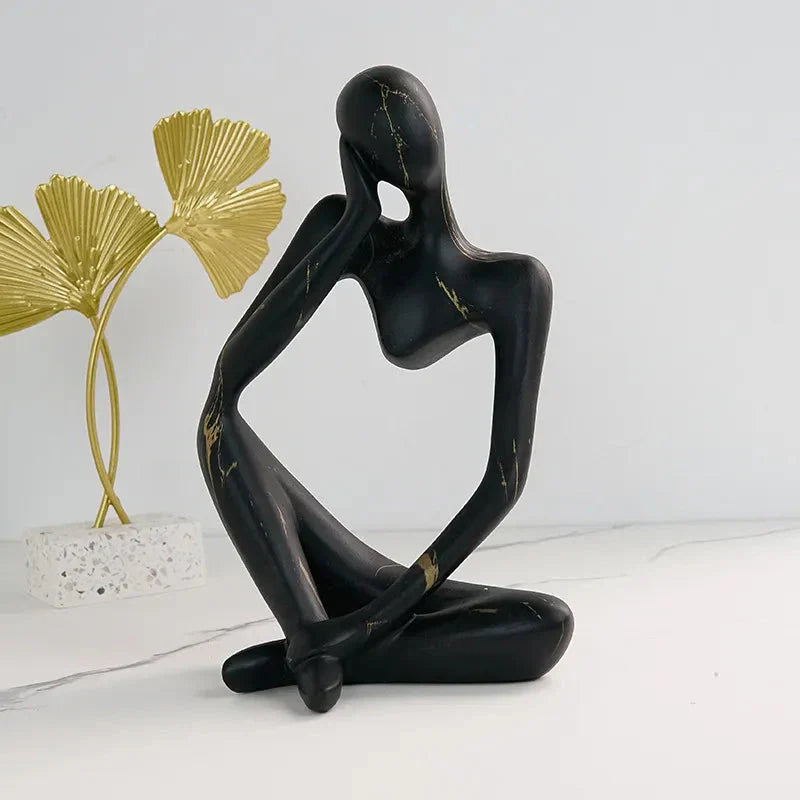 Abstract Sitting Figure | Modern Sculpture Ornament Werune 