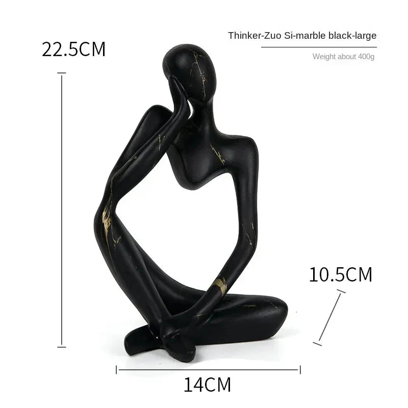 Abstract Sitting Figure | Modern Sculpture Ornament Werune 