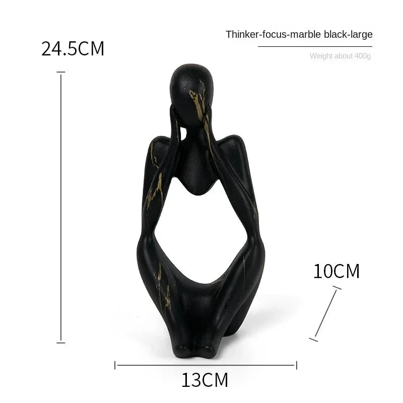 Abstract Sitting Figure | Modern Sculpture Ornament Werune 