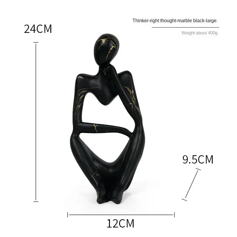 Abstract Sitting Figure | Modern Sculpture Ornament Werune 