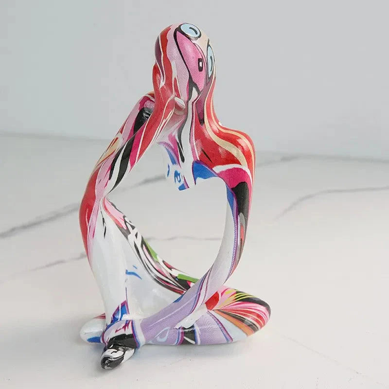 Abstract Sitting Figure | Modern Sculpture Ornament Werune 