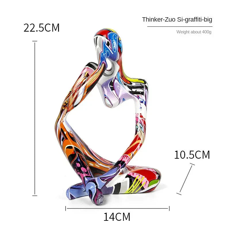 Abstract Sitting Figure | Modern Sculpture Ornament Werune 