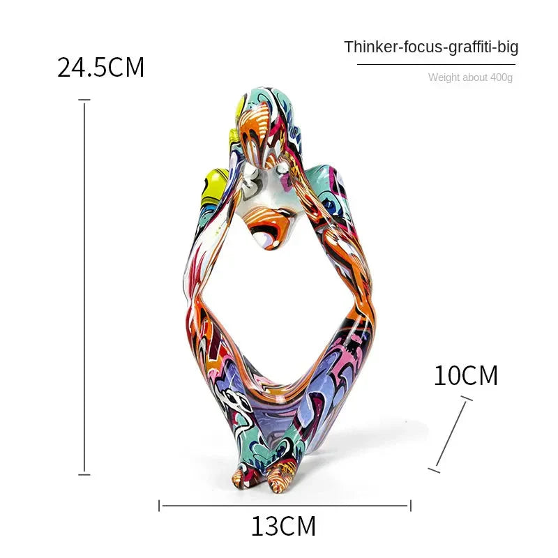 Abstract Sitting Figure | Modern Sculpture Ornament Werune 