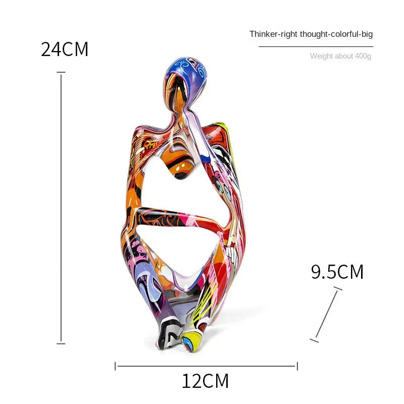 Abstract Sitting Figure | Modern Sculpture Ornament Werune 