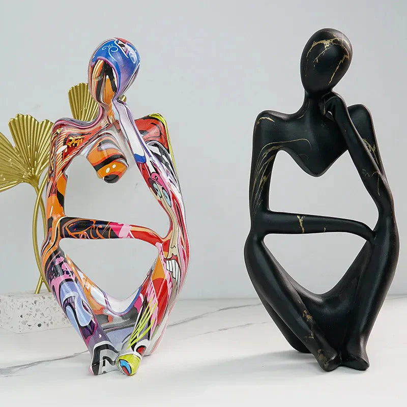 Abstract Sitting Figure | Modern Sculpture Ornament Werune 
