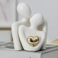 Couple Figurine | Abstract Embrace Sculpture Werune