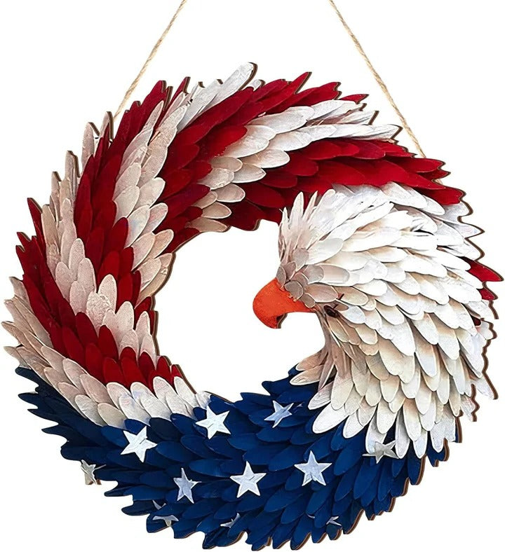 Decorative Eagle Wreath | Patriotic Door Hanging Werune