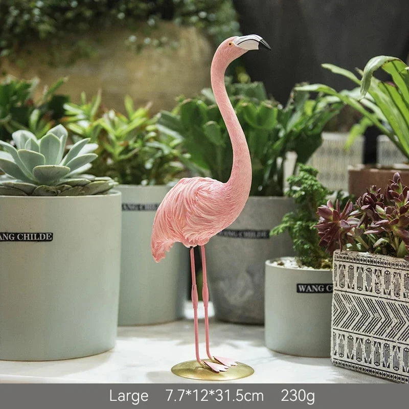 Flamingo Ornament | Slim Standing Accent-Figurine-werune.com