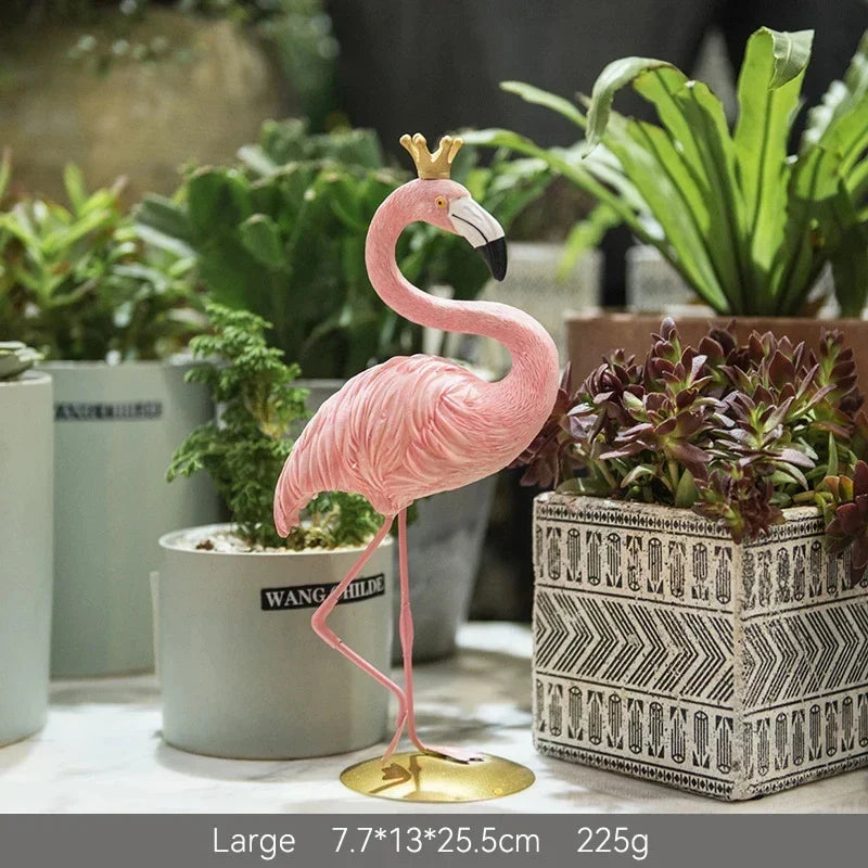 Flamingo Ornament | Slim Standing Accent-Figurine-werune.com