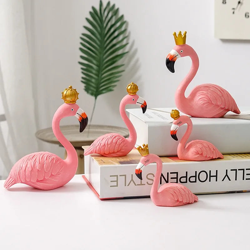 Flamingo Ornament | Slim Standing Accent-Figurine-werune.com