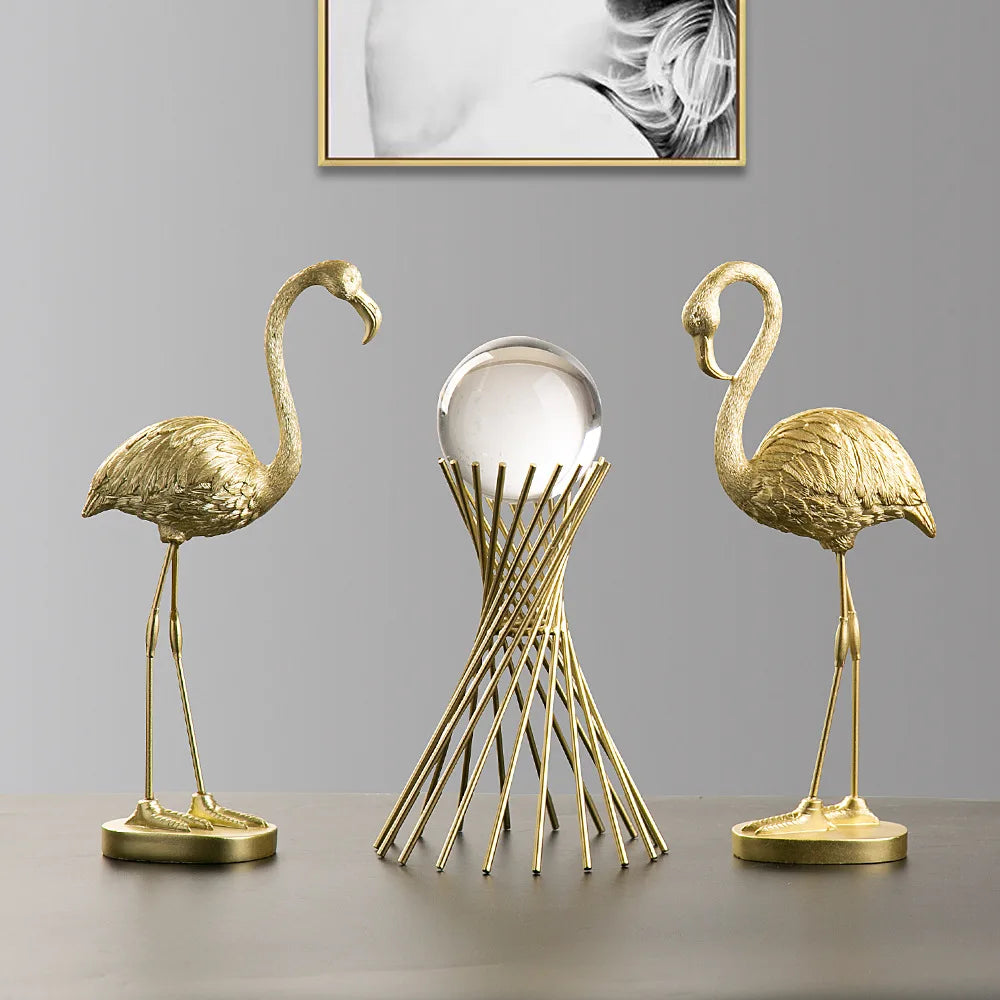 Flamingo Ornament | Slim Standing Accent-Figurine-werune.com