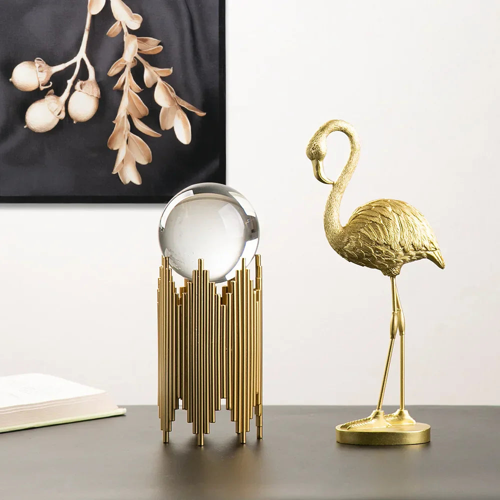 Flamingo Ornament | Slim Standing Accent-Figurine-werune.com