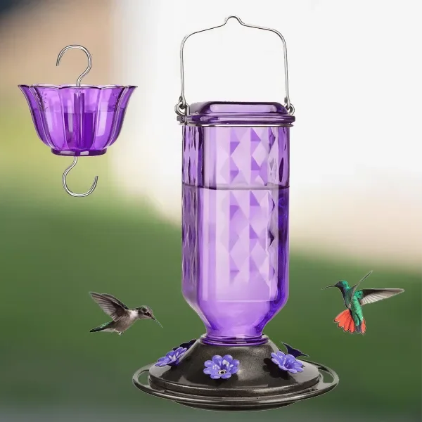 Hanging Hummingbird Feeder | Decorative Garden Nectar Dispenser - Werune