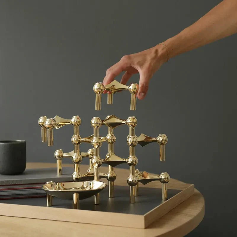 Modular Candle Holder | Stackable Display Design-Candle Holder-werune.com