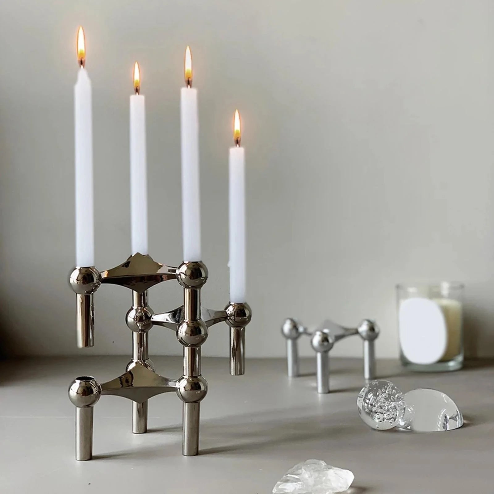 Modular Candle Holder | Stackable Display Design-Candle Holder-werune.com