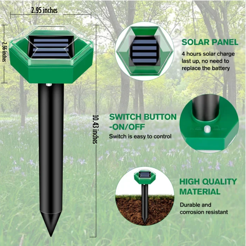Solar Animal Repeller | Garden Stake Deterrent - Werune