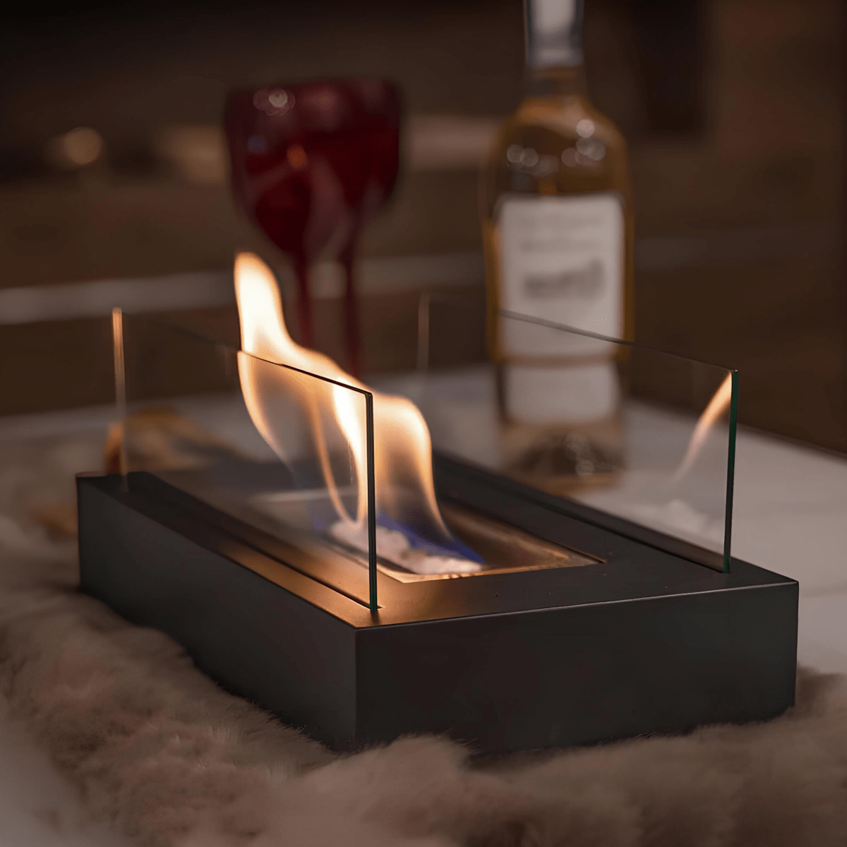 Tabletop Fire Pit | Rectangular Shield Design Werune