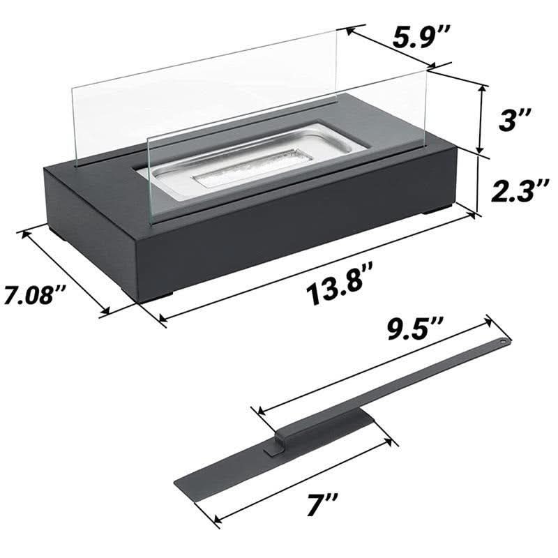 Tabletop Fire Pit | Rectangular Shield Design Werune