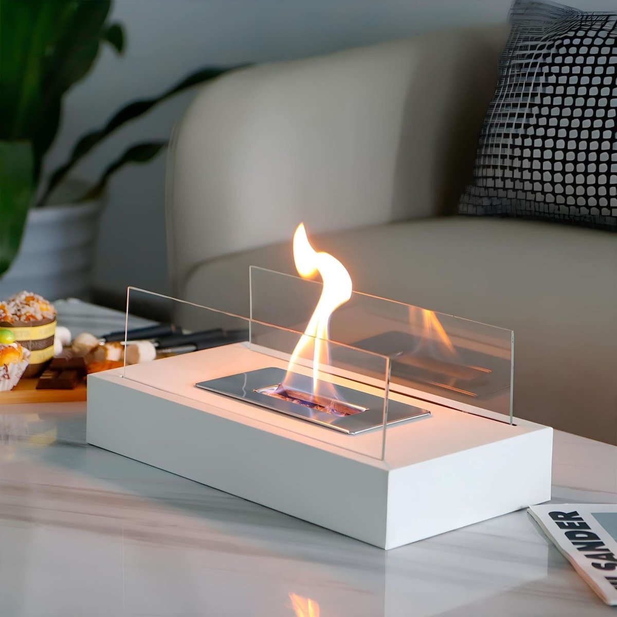 Tabletop Fire Pit | Rectangular Shield Design Werune